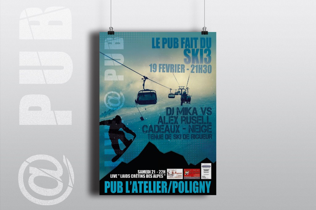 Affiche Pub l'Atelier